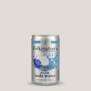 Folkington’s Club Soda Can 150ml (Pack of 24)