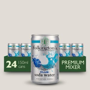 Folkington’s Club Soda Can 150ml (Pack of 24)