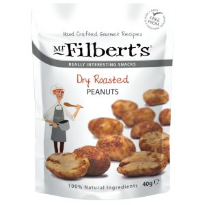 Mr Filbert’s Dry Roasted Peanuts 40g (Pack of 20)