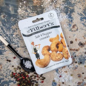 Mr Filbert’s Salt & Pepper Cashews 40g (Pack of 20)