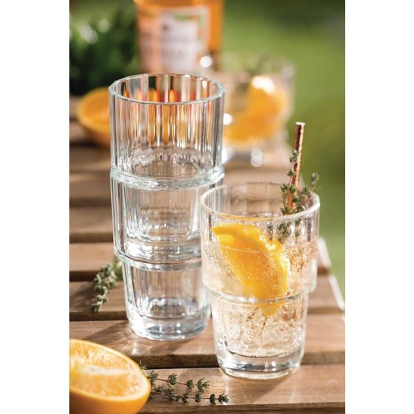 Utopia Lucent Nepal Stacking Tumblers 310ml (Pack of 6)