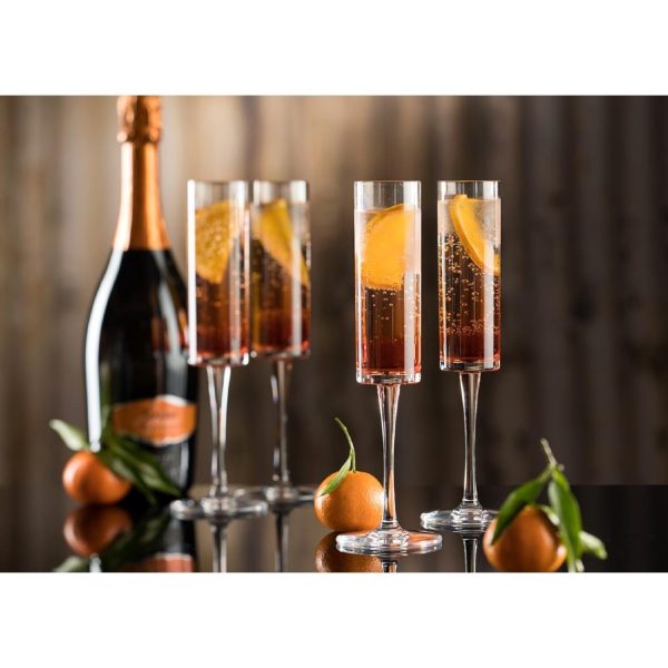 Utopia Lucent Level Champagne Glasses 165ml (Pack of 6)