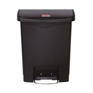 Rubbermaid Slim Jim Step on Front Pedal Black 30Ltr