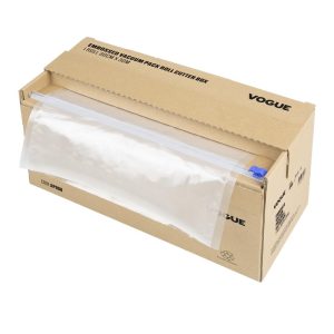 Vogue Vacuum Pack Roll with Cutter Box (Embossed) 300mm width