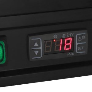 Polar C-Series Countertop Display Fridge Black 100Ltr