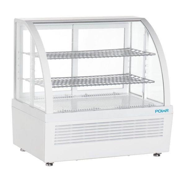 Polar C-Series Countertop Display Fridge White 100Ltr