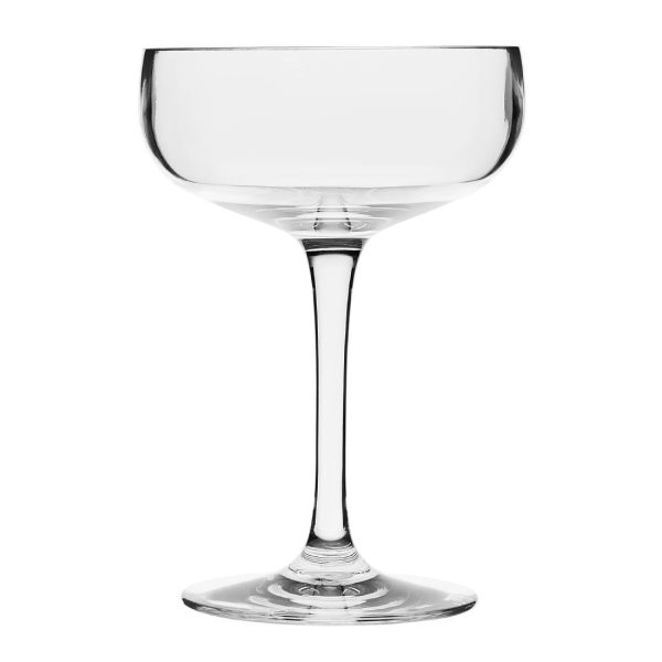 Olympia Kristallon Polycarbonate Champagne Coupe Glasses 210ml (Pack of 12)