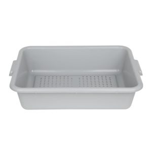 Vogue EDLP Plastic Perforated Storage Box Grey