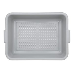 Vogue EDLP Plastic Perforated Storage Box Grey