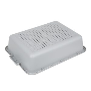 Vogue EDLP Plastic Perforated Storage Box Grey