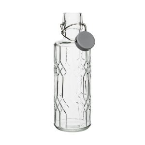 Olympia Geo Glass Water Bottle with Stopper 640ml (Pack of 6)