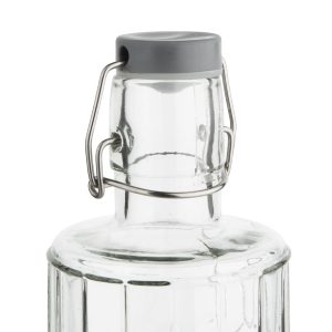 Olympia Geo Glass Water Bottle with Stopper 640ml (Pack of 6)
