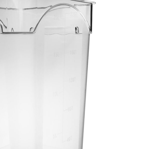 Hygiplas Polycarbonate Square Storage Container 20Ltr