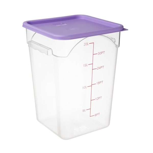 Hygiplas Polycarbonate Square Storage Container 20Ltr