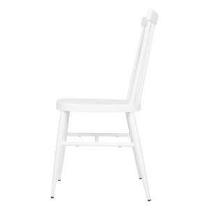 Bolero Windsor Aluminium White Chairs White (Pack of 4)