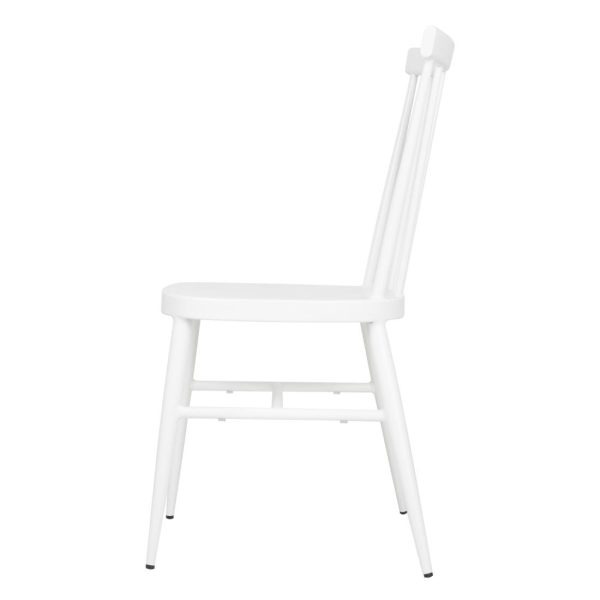 Bolero Windsor Aluminium White Chairs White (Pack of 4)