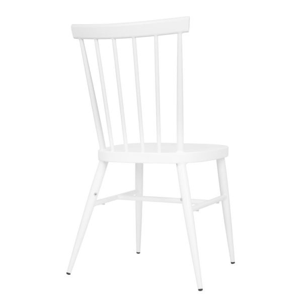 Bolero Windsor Aluminium White Chairs White (Pack of 4)