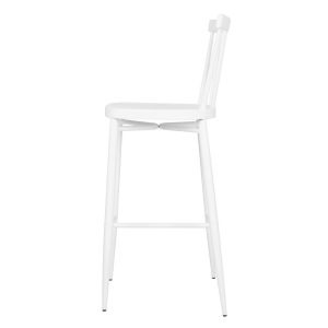 Bolero Windsor Aluminium White High Stools (Pack of 2)