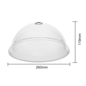 Olympia Kristallon Polycarbonate Domed Plate Cover Round 260mm