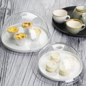 Olympia Kristallon Polycarbonate Domed Plate Cover Round 260mm