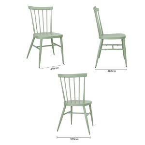 Bolero Windsor Aluminium Green Chairs (Pack of 4)