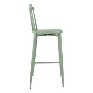 Bolero Windsor Aluminium Green High Stools (Pack of 2)
