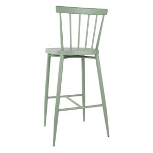 Bolero Windsor Aluminium Green High Stools (Pack of 2)
