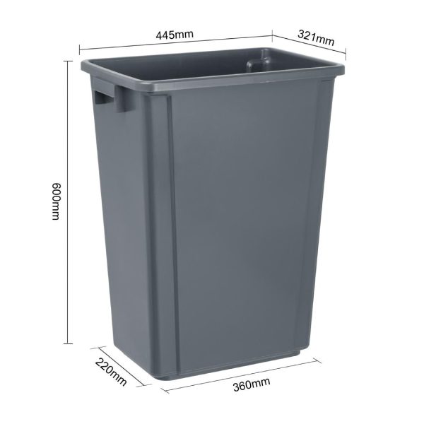 Jantex Slim Bin 60Ltr Grey