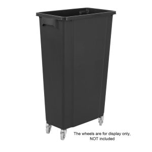 Jantex Slim Bin 80Ltr Black