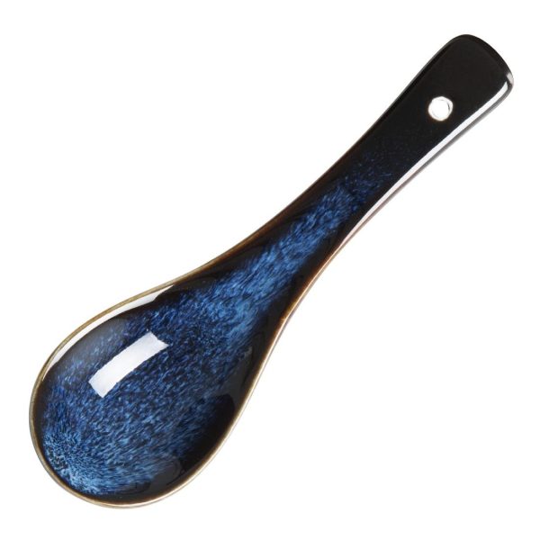 Olympia Luna Midnight Blue Soup Spoons (Pack of 12)
