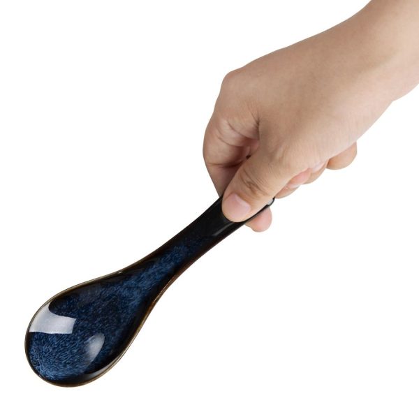 Olympia Luna Midnight Blue Soup Spoons (Pack of 12)