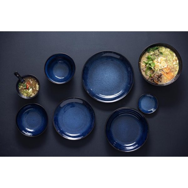 Olympia Luna Midnight Blue Footed Bowls 115mm (Pack of 8)
