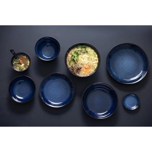 Olympia Luna Midnight Blue Footed Bowls 115mm (Pack of 8)