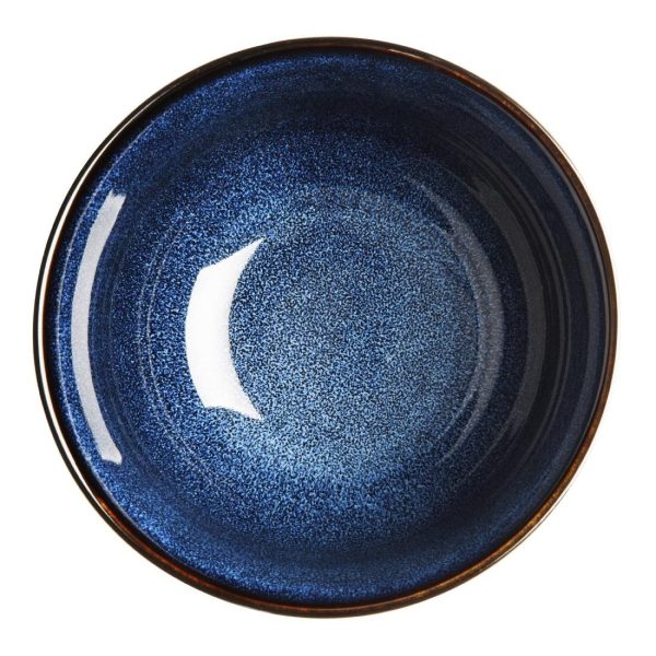 Olympia Luna Midnight Blue Footed Bowls 150mm (Pack of 6)