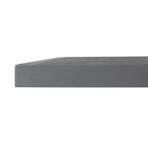 Bolero Black Brushed Mix Outdoor Tempered Glass Table Top Square Grey Trim 700mm