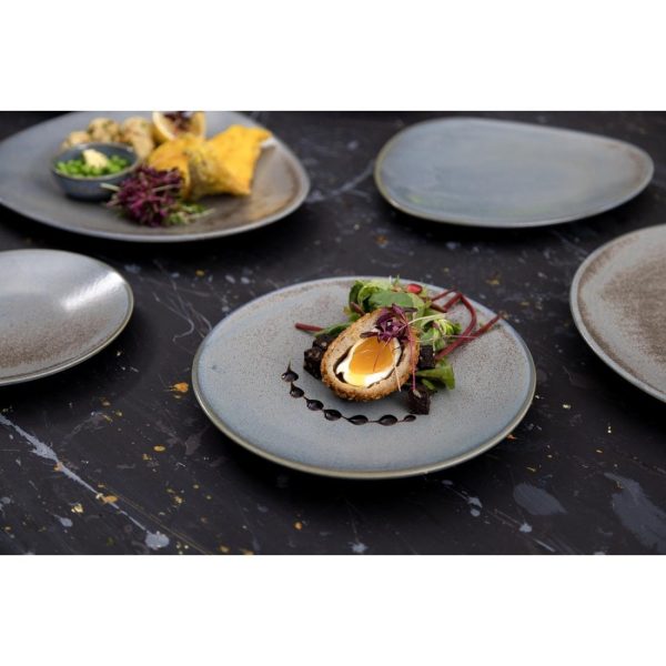 Olympia Ember Blue Triangle Plates 308mm (Pack of 4)