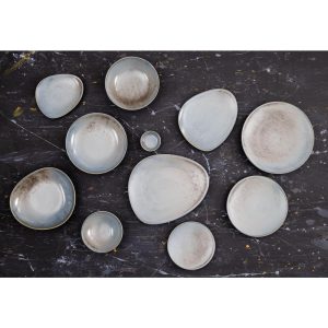 Olympia Ember Blue Triangle Plates 308mm (Pack of 4)