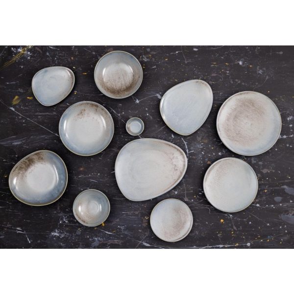 Olympia Ember Blue Triangle Plates 308mm (Pack of 4)