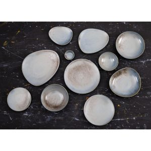 Olympia Ember Blue Triangle Plates 308mm (Pack of 4)