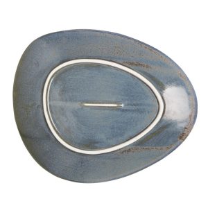 Olympia Ember Blue Triangle Plates 250mm (Pack of 6)