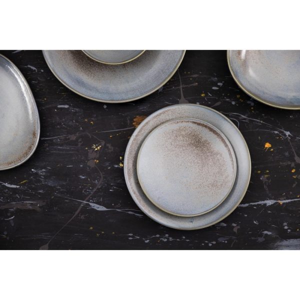 Olympia Ember Blue Coupe Plates 180mm (Pack of 6)