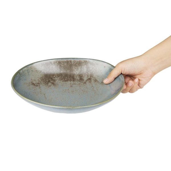 Olympia Ember Blue Triangle Bowls 245mm (Pack of 4)