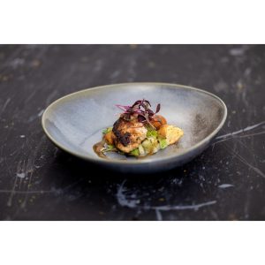 Olympia Ember Blue Triangle Bowls 245mm (Pack of 4)