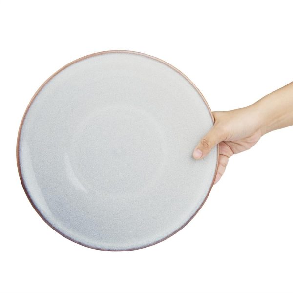 Olympia Drift Grey Plain Coupe Plate 280mm (Pack of 4)