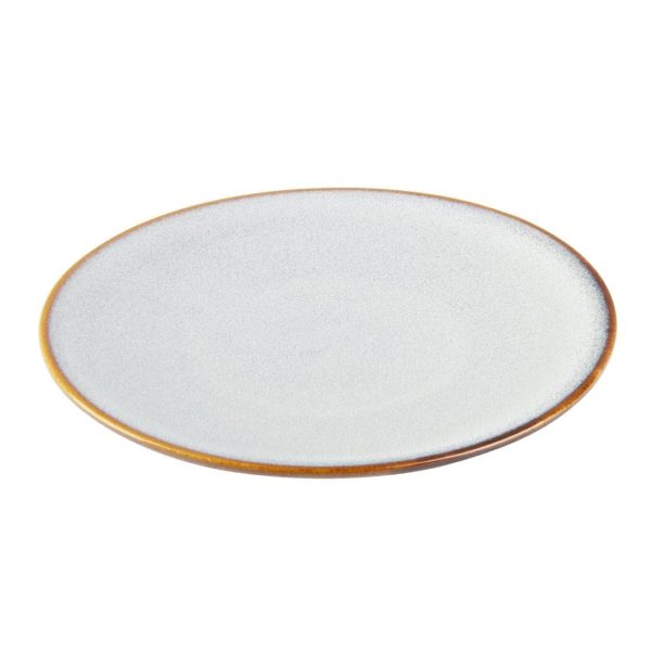 Olympia Drift Grey Plain Coupe Plates 180mm (Pack of 6)
