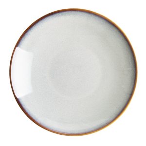 Olympia Drift Grey Plain Coupe Low Bowls 260mm (Pack of 4)