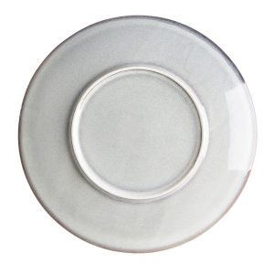 Olympia Drift Grey Embossed Coupe Plates 280mm (Pack of 4)