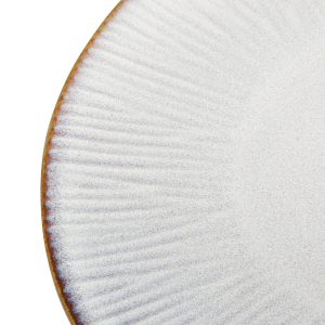 Olympia Drift Grey Embossed Coupe Plates 280mm (Pack of 4)