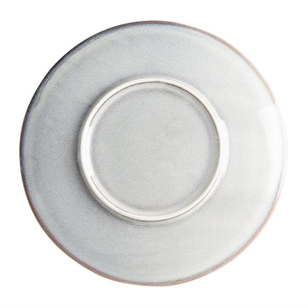 Olympia Drift Grey Embossed Coupe Plates 220mm (Pack of 6)