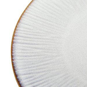 Olympia Drift Grey Embossed Coupe Plates 220mm (Pack of 6)